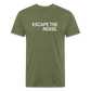 Escape the Noise - Premium Graphic Tee - heather military green