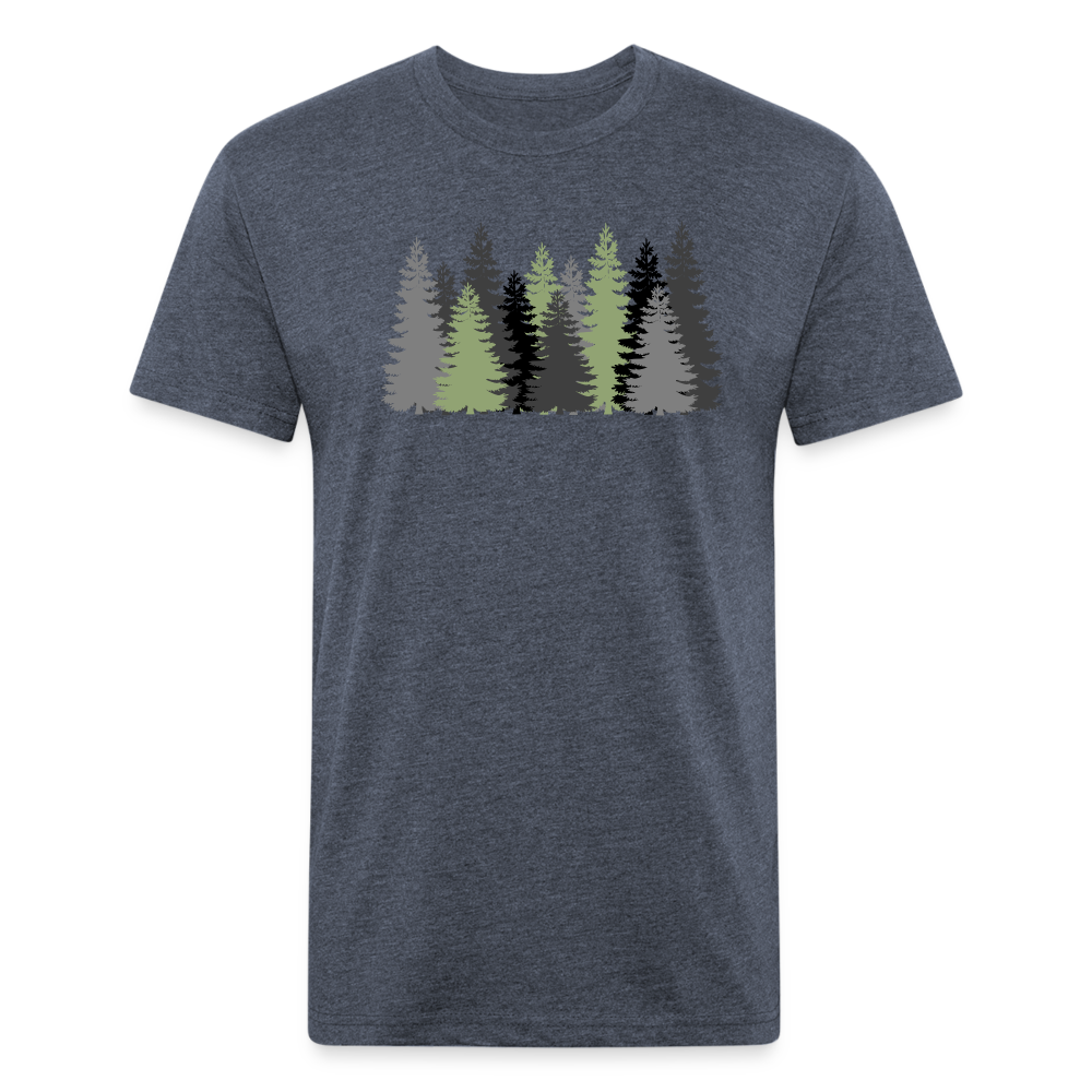 Trees- Premium Graphic Tee - heather navy