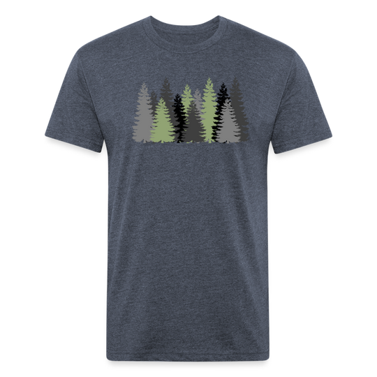 Trees- Premium Graphic Tee - heather navy