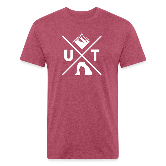 Utah X - Premium Graphic Tee - heather burgundy