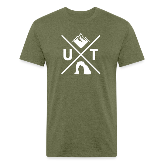 Utah X - Premium Graphic Tee - heather military green