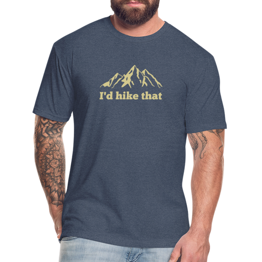 I'd Hike That - Premium Graphic Tee - heather navy