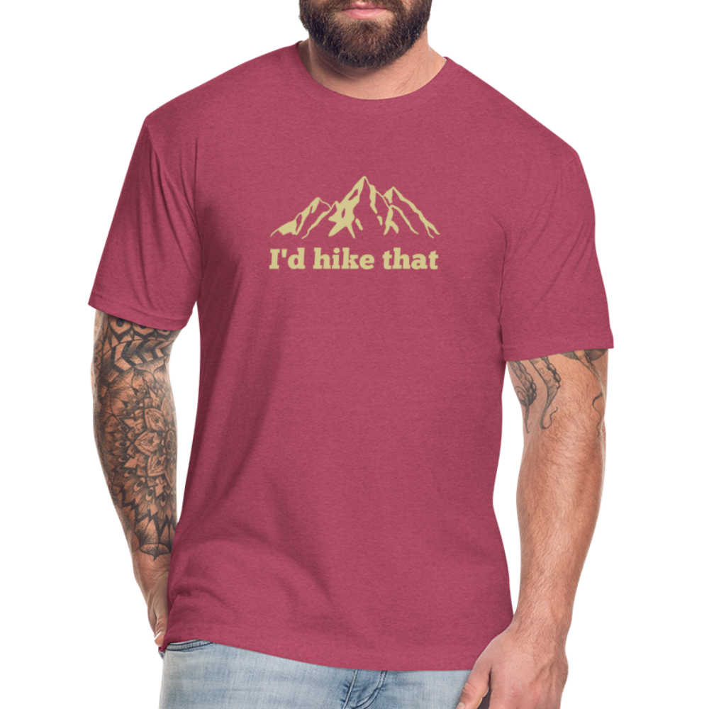 I'd Hike That - Premium Graphic Tee - heather burgundy