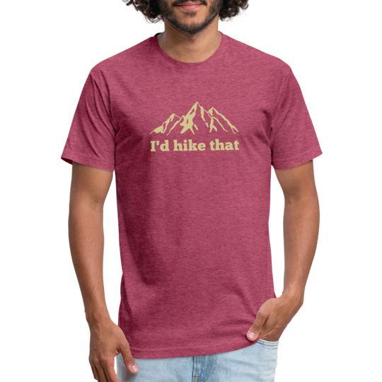 I'd Hike That - Premium Graphic Tee - heather burgundy