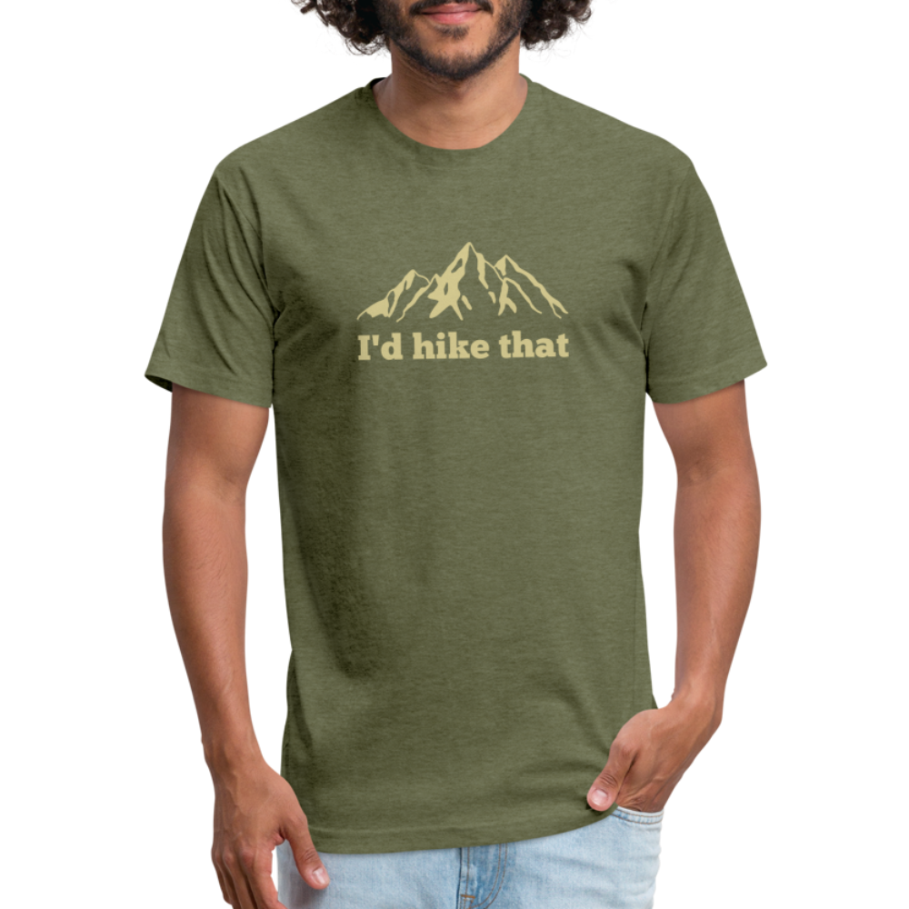 I'd Hike That - Premium Graphic Tee - heather military green