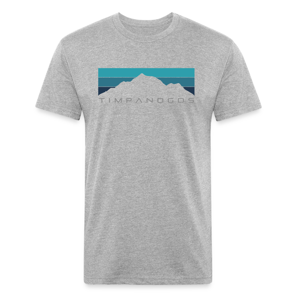 Retro Mountain Classic (cool) - Premium Graphic Tee - heather gray