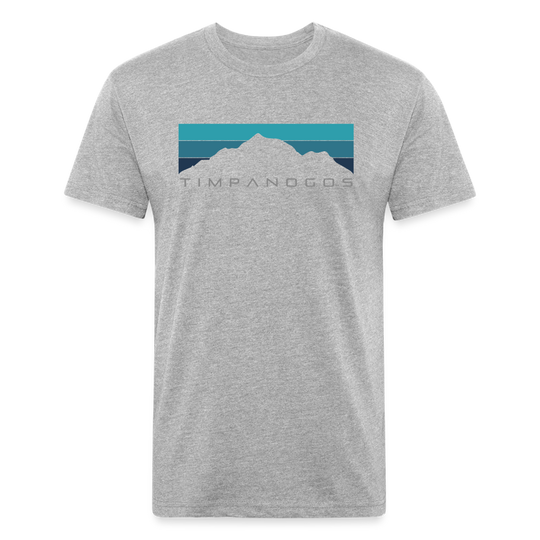 Retro Mountain Classic (cool) - Premium Graphic Tee - heather gray