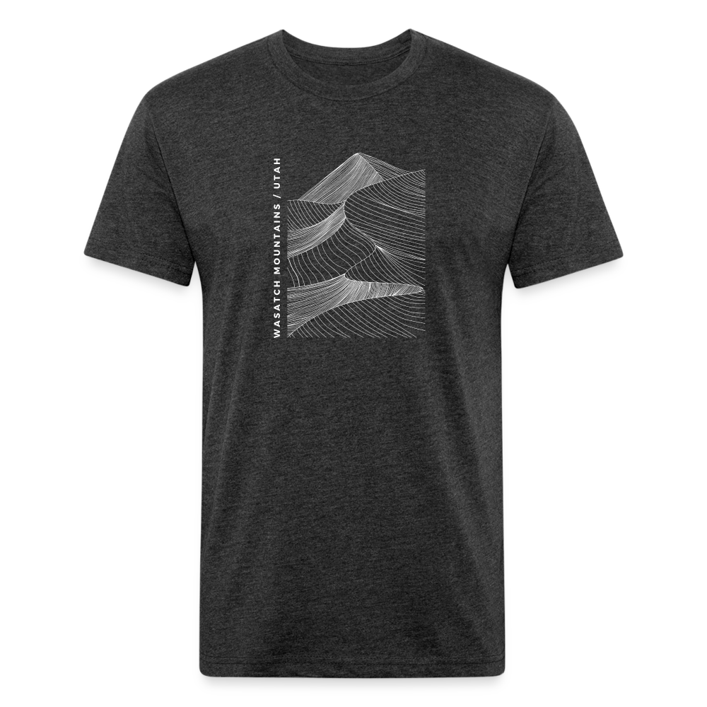 Wasatch Mountains - Premium Graphic Tee - heather black