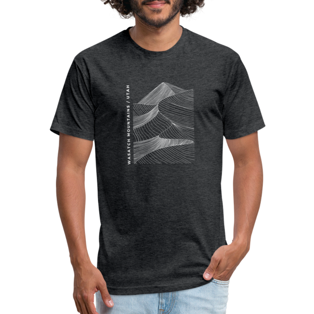 Wasatch Mountains - Premium Graphic Tee - heather black