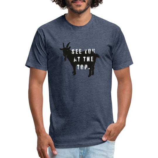 See You At the Top - Premium Graphic Tee - heather navy