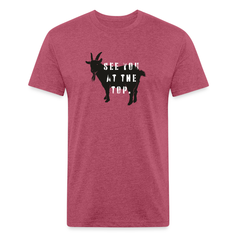 See You At the Top - Premium Graphic Tee - heather burgundy