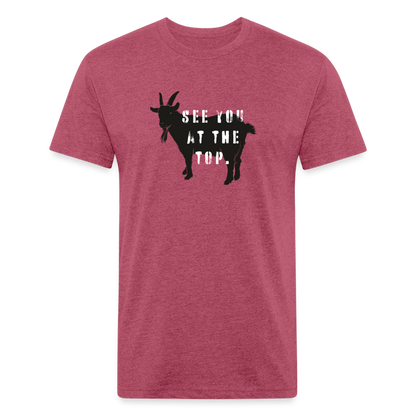 See You At the Top - Premium Graphic Tee - heather burgundy