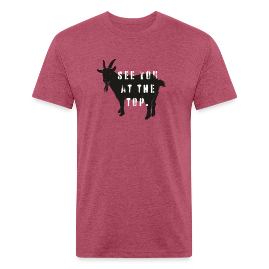 See You At the Top - Premium Graphic Tee - heather burgundy