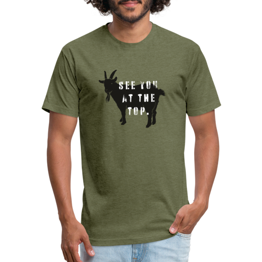 See You At the Top - Premium Graphic Tee - heather military green