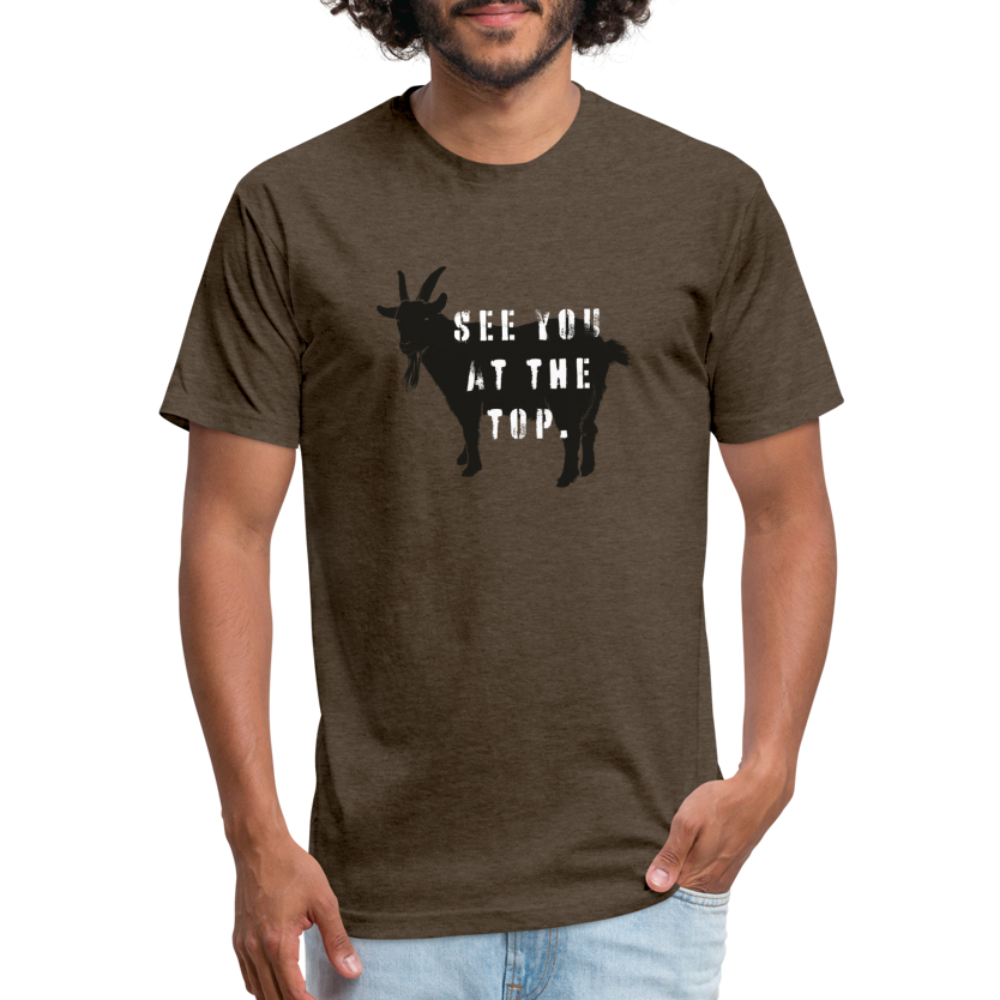 See You At the Top - Premium Graphic Tee - heather espresso