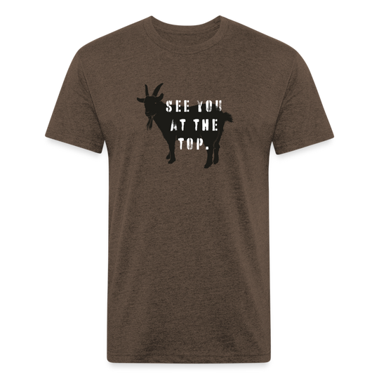 See You At the Top - Premium Graphic Tee - heather espresso