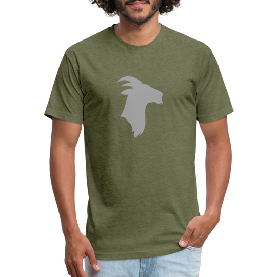 Silver Goat - Premium Graphic Tee - heather military green