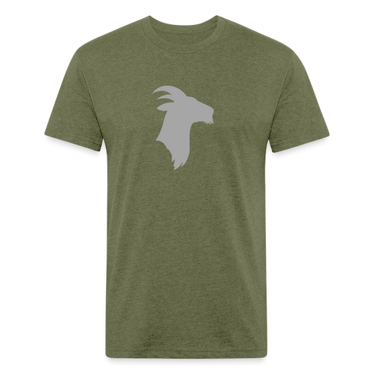 Silver Goat - Premium Graphic Tee - heather military green