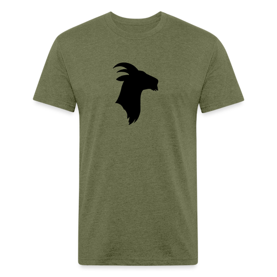 Black Goat - Premium Graphic Tee - heather military green