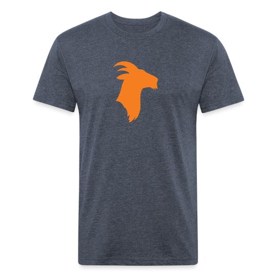 Orange Goat - Premium Graphic Tee - heather navy