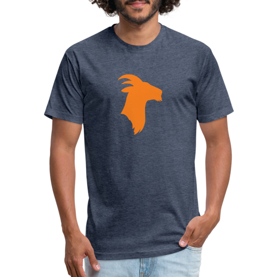 Orange Goat - Premium Graphic Tee - heather navy