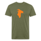 Orange Goat - Premium Graphic Tee - heather military green