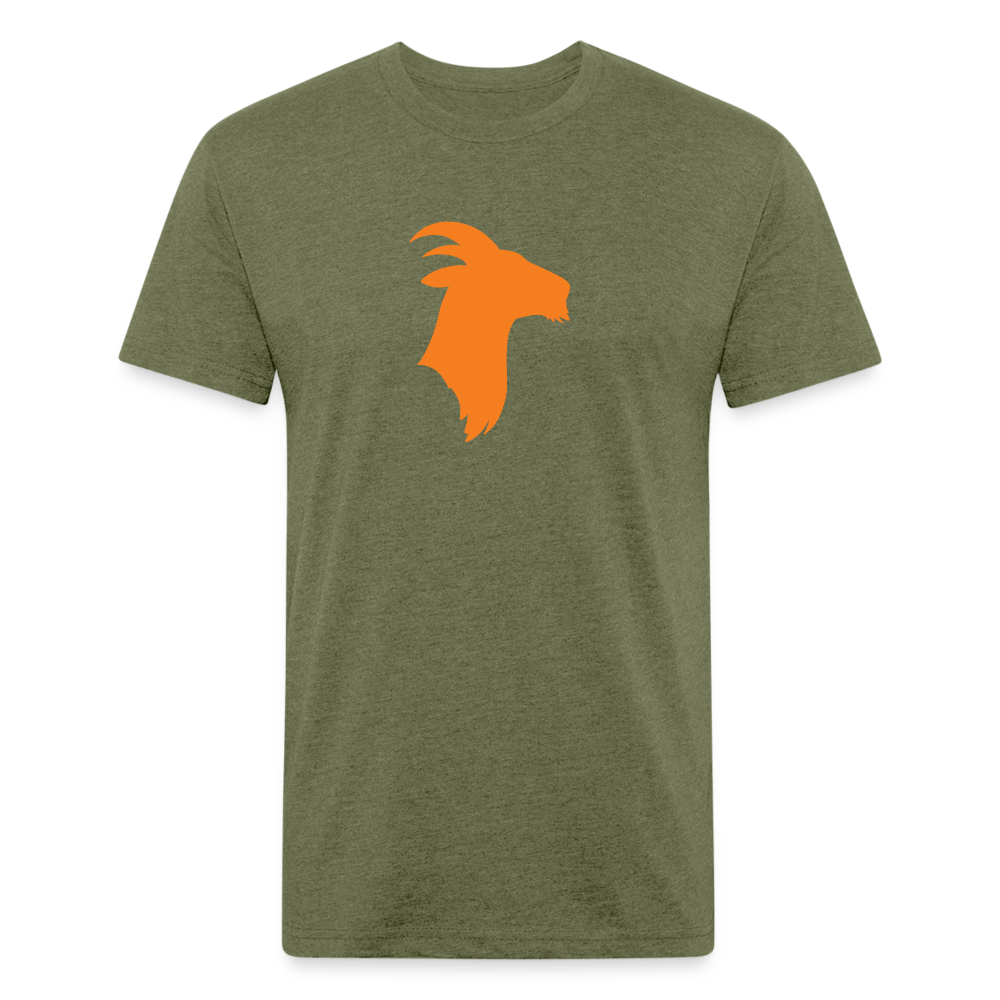 Orange Goat - Premium Graphic Tee - heather military green