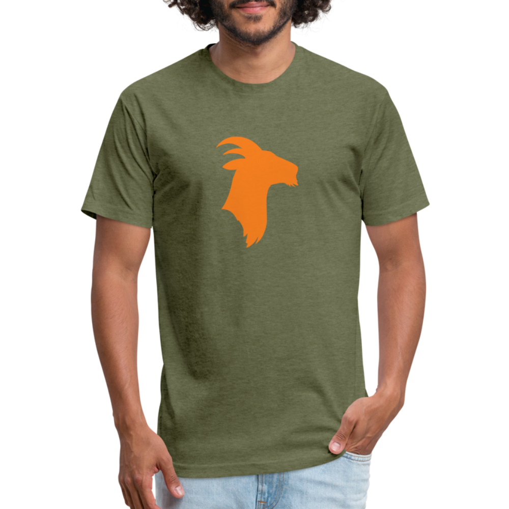 Orange Goat - Premium Graphic Tee - heather military green
