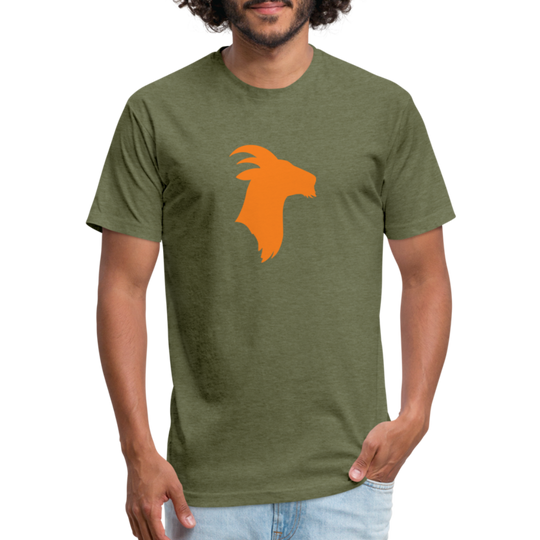 Orange Goat - Premium Graphic Tee - heather military green