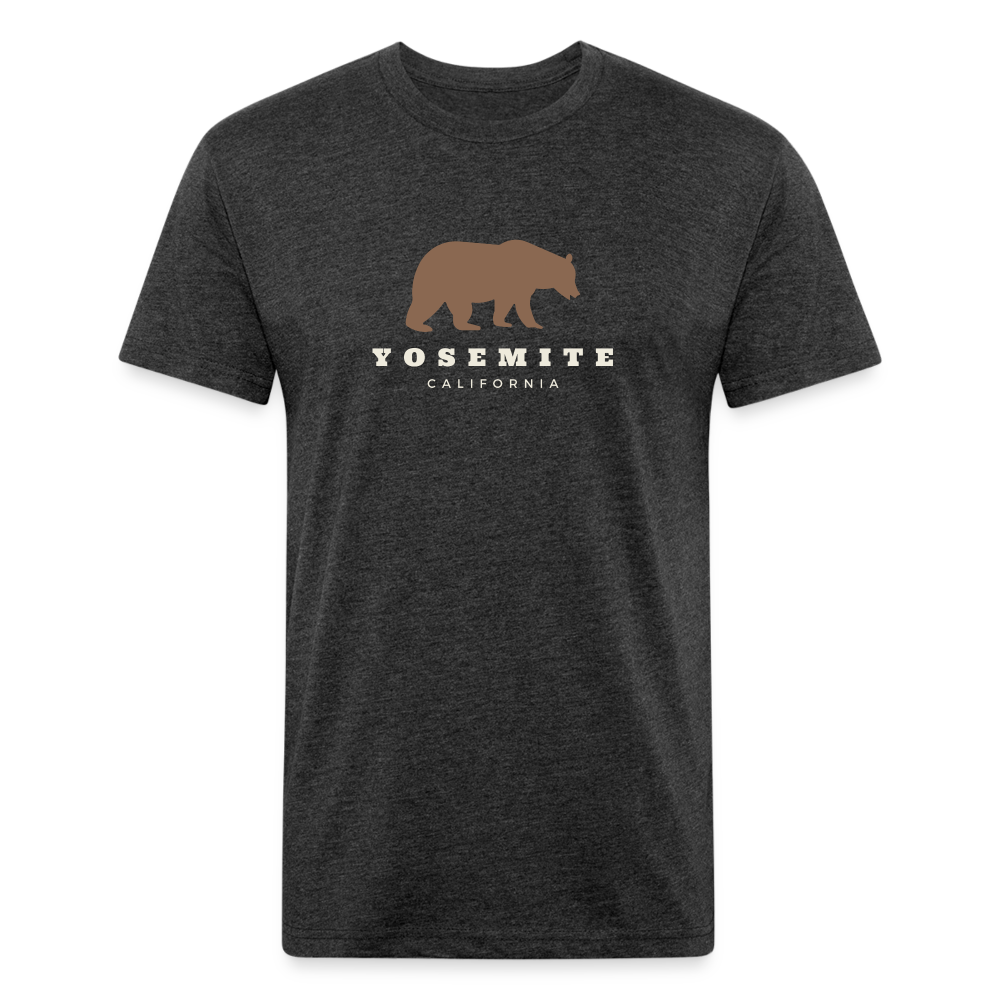 Yosemite Bear - Premium Graphic Tee - heather black