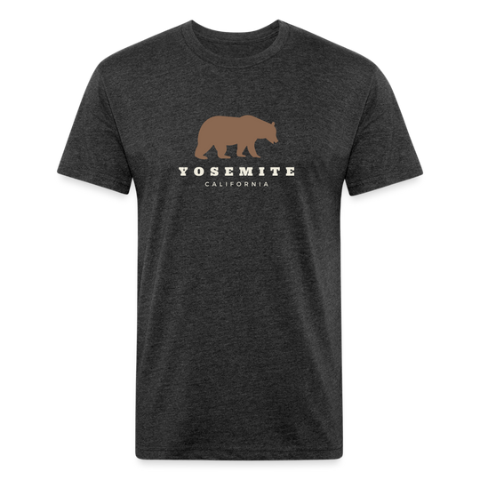 Yosemite Bear - Premium Graphic Tee - heather black