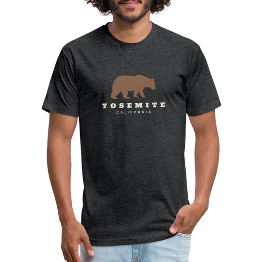 Yosemite Bear - Premium Graphic Tee - heather black