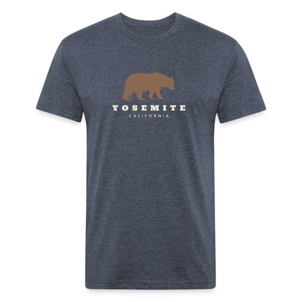 Yosemite Bear - Premium Graphic Tee - heather navy