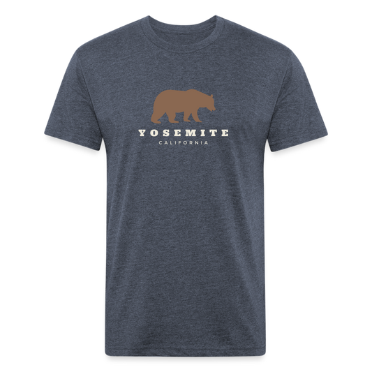 Yosemite Bear - Premium Graphic Tee - heather navy