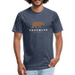 Yosemite Bear - Premium Graphic Tee - heather navy