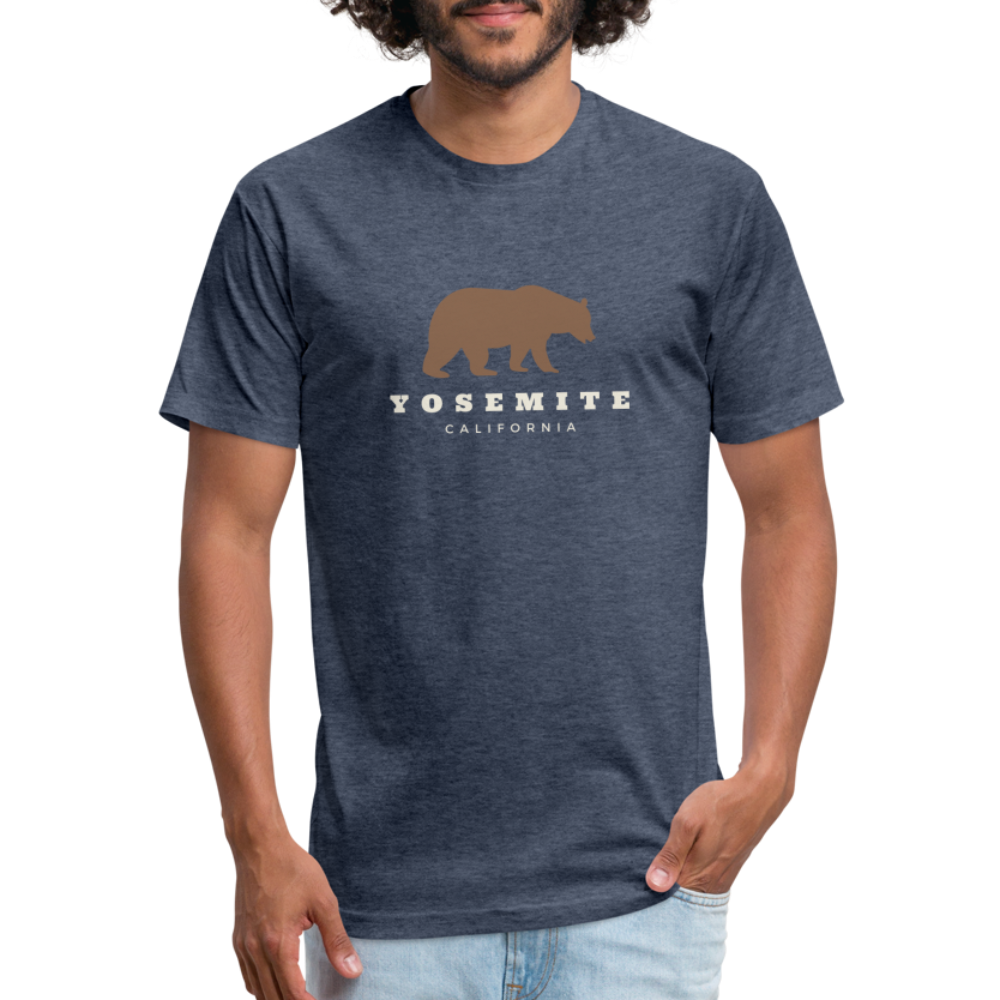 Yosemite Bear - Premium Graphic Tee - heather navy