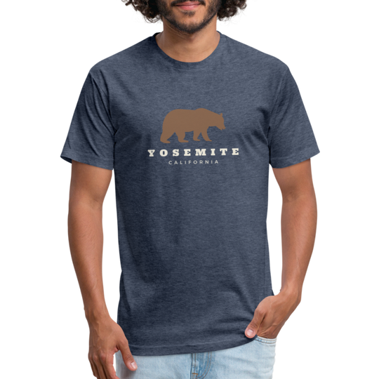 Yosemite Bear - Premium Graphic Tee - heather navy