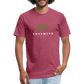 Yosemite Bear - Premium Graphic Tee - heather burgundy