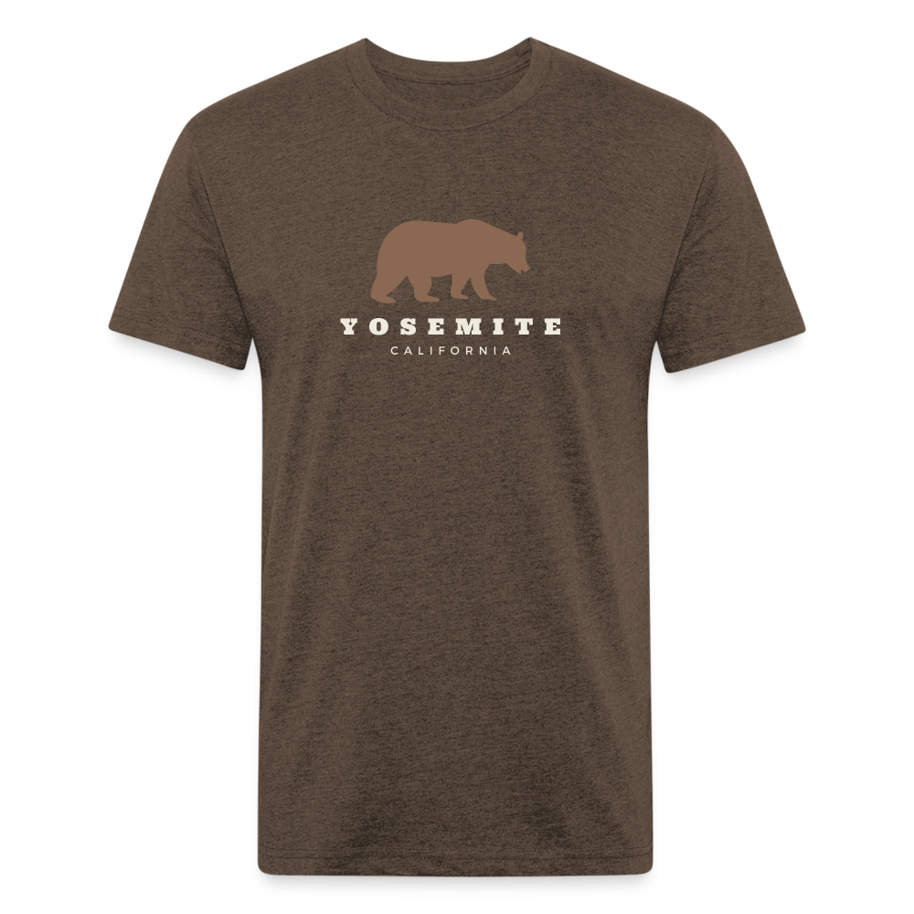 Yosemite Bear - Premium Graphic Tee - heather espresso