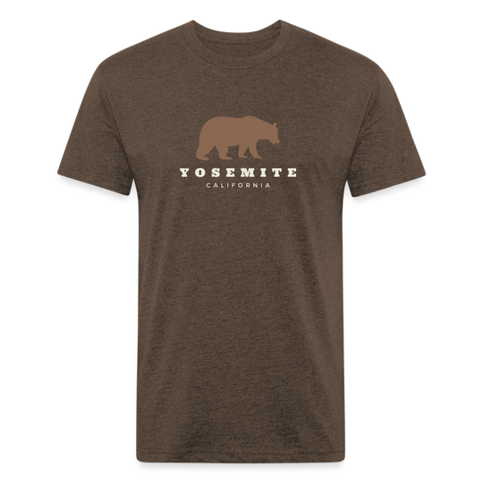 Yosemite Bear - Premium Graphic Tee - heather espresso