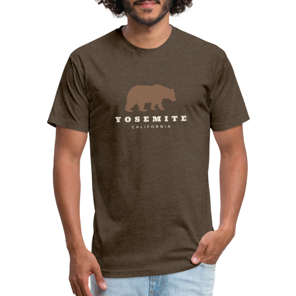 Yosemite Bear - Premium Graphic Tee - heather espresso