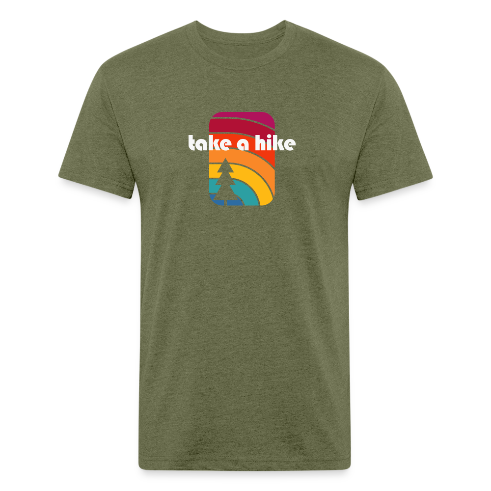 Take a Hike - Premium Graphic Tee - heather military green