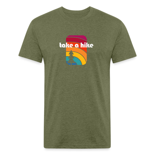 Take a Hike - Premium Graphic Tee - heather military green