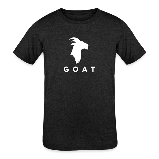 GOAT - Kids' Tri-Blend T-Shirt - heather black