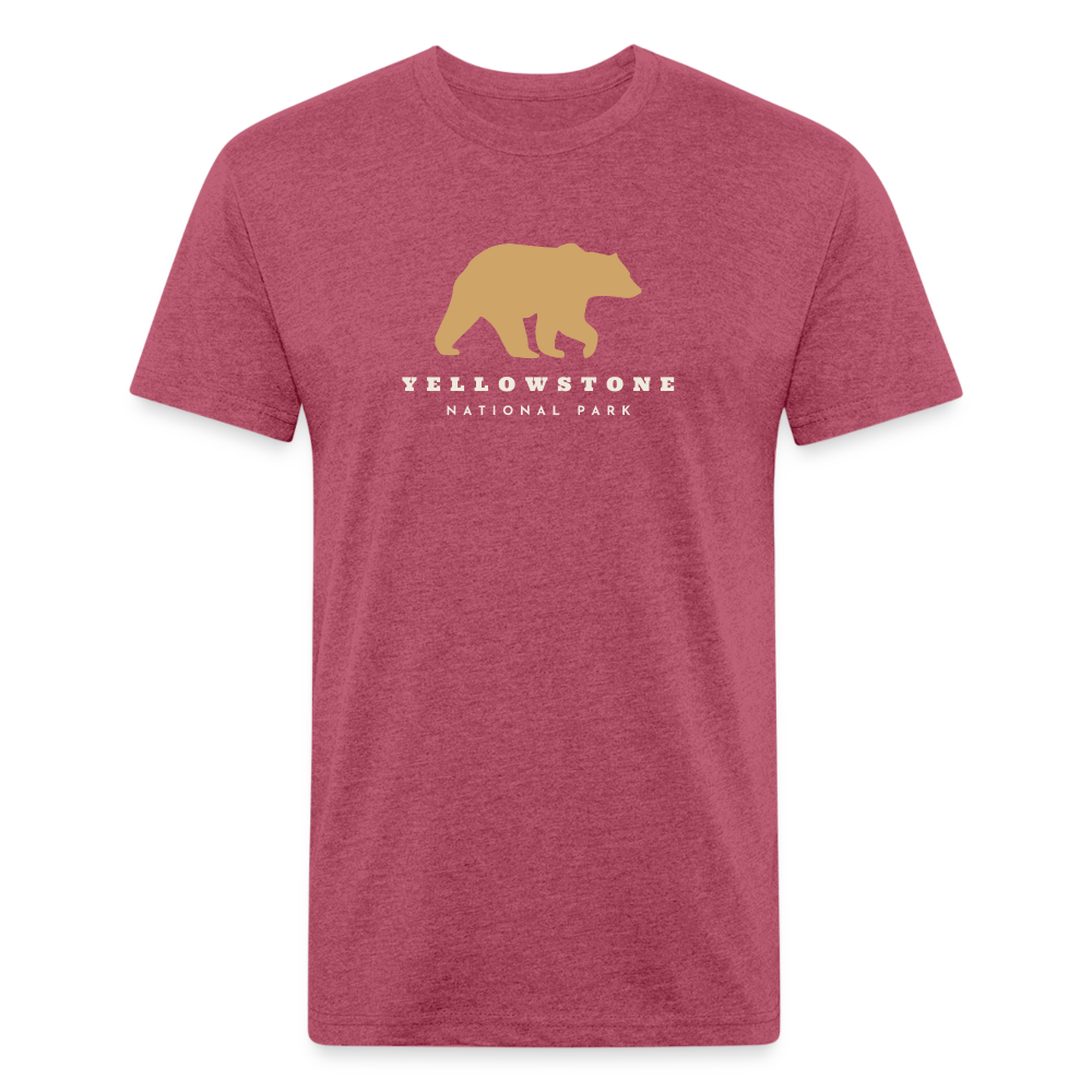 Yellowstone National Park - Premium Graphic Tee - heather burgundy