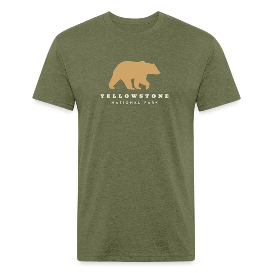 Yellowstone National Park - Premium Graphic Tee - heather military green