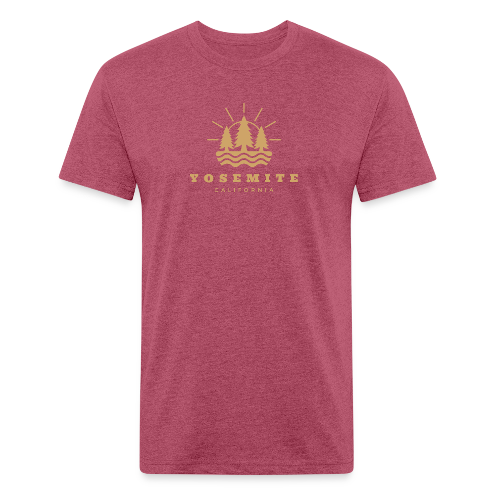 Yosemite - Premium Graphic Tee - heather burgundy