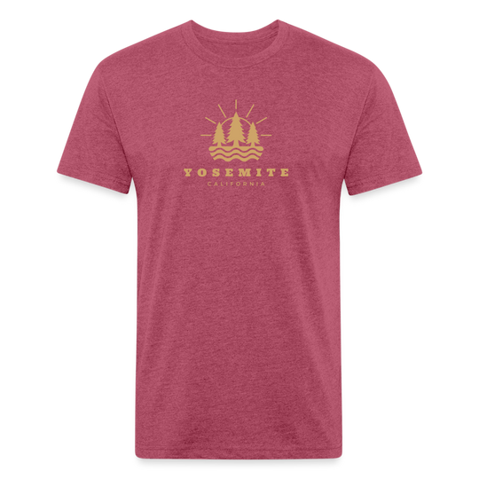 Yosemite - Premium Graphic Tee - heather burgundy