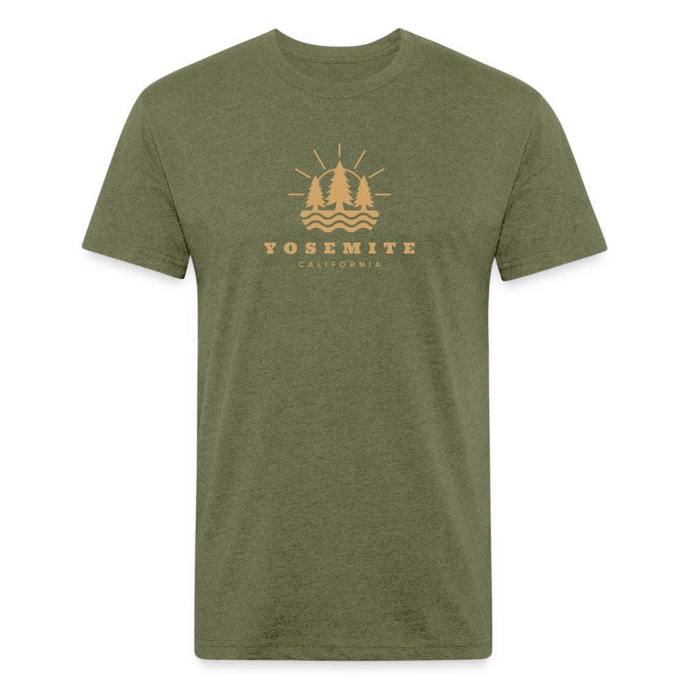 Yosemite - Premium Graphic Tee - heather military green