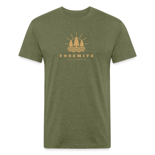 Yosemite - Premium Graphic Tee - heather military green